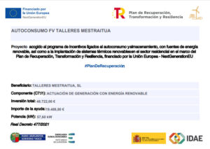 Autoconsumo fotovoltaico