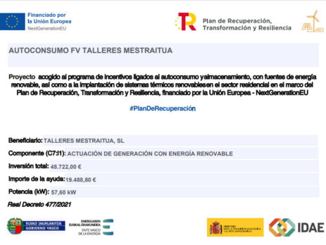 Autoconsumo fotovoltaico